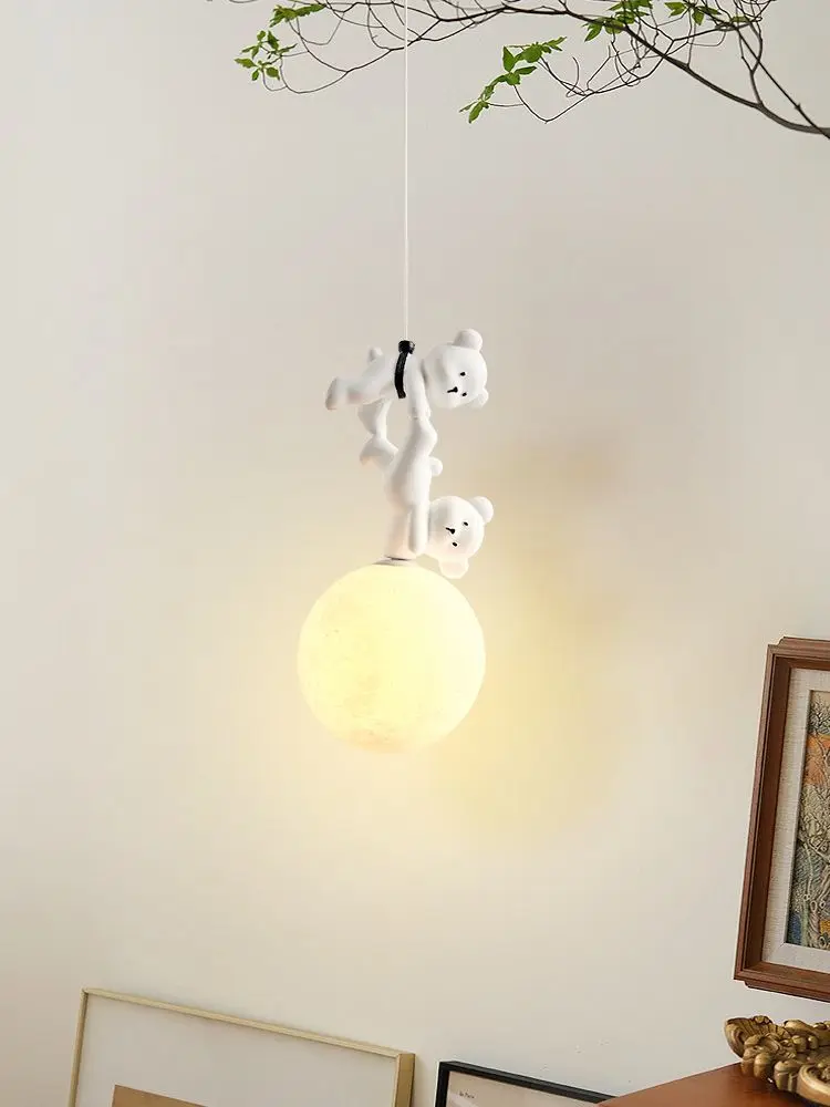 Baby Nursery Light Fixture - مصباح على شكل دب كرتوني، إضاءة