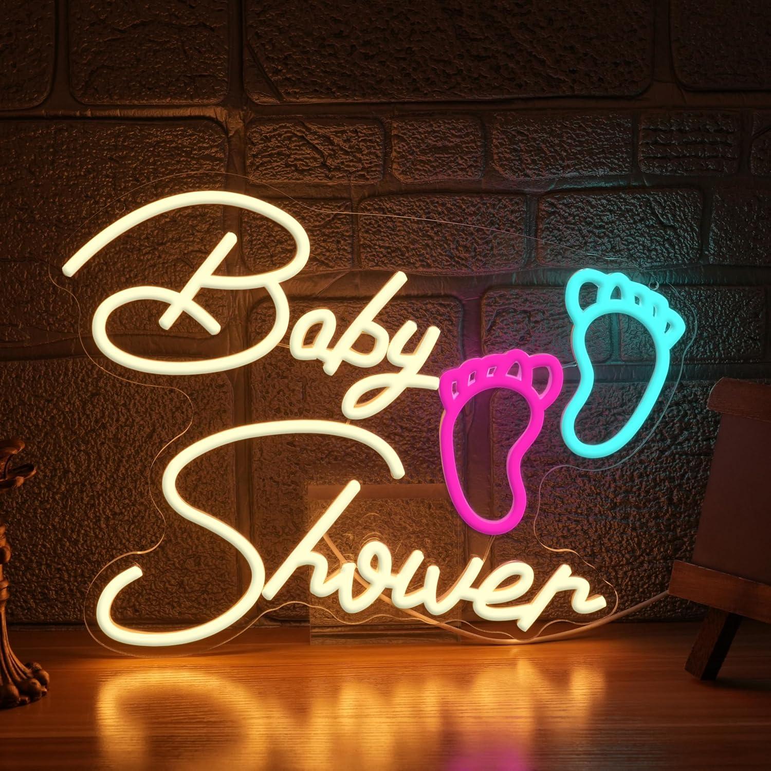 Baby Nursery Wall Lights - لافتة نيون لحفل استقبال المولود مع