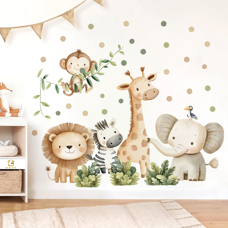بوهو غابة الحيوانات ملصقات جدا - مراجعة Baby Girl Nursery Quotes وسعره