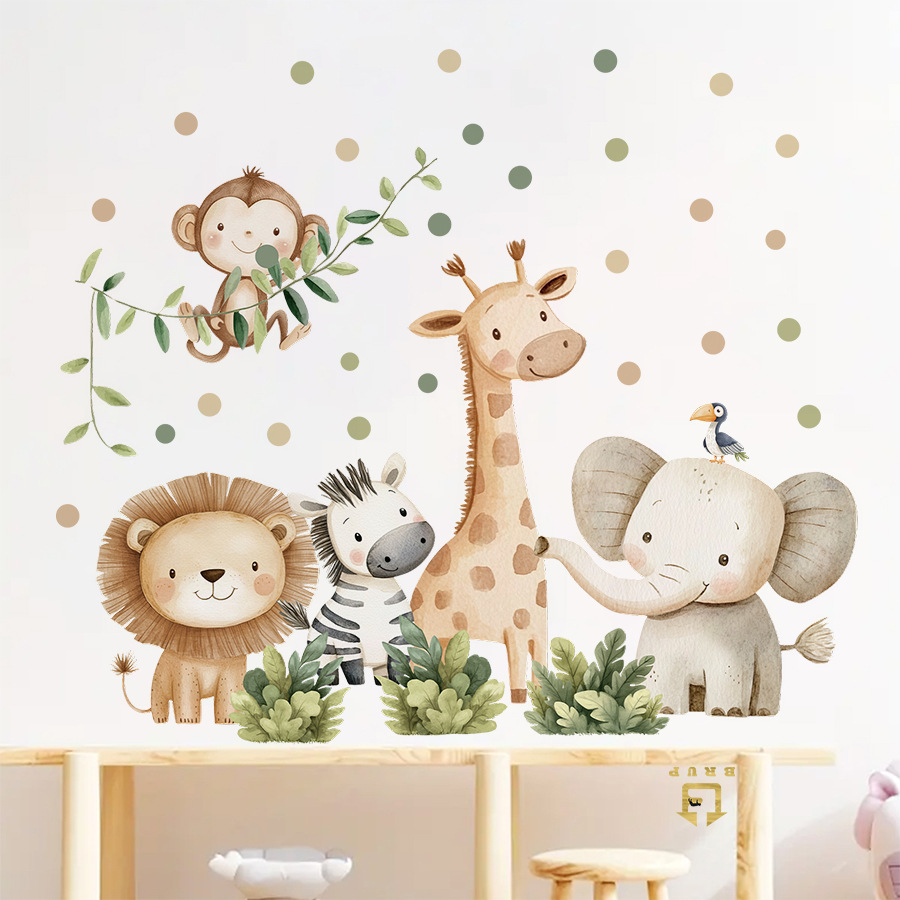 بوهو غابة الحيوانات ملصقات جدا - مراجعة Baby Girl Nursery Quotes وسعره