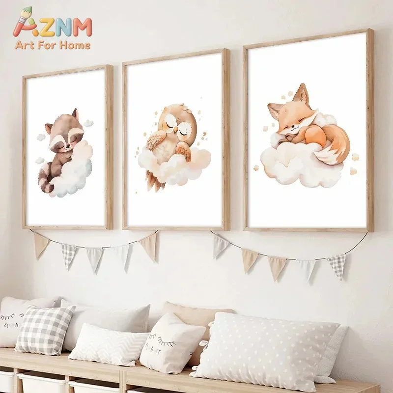 لوحة قماشية بطبعة ألوان مائية  - مراجعة Baby Nursery Frames وسعره
