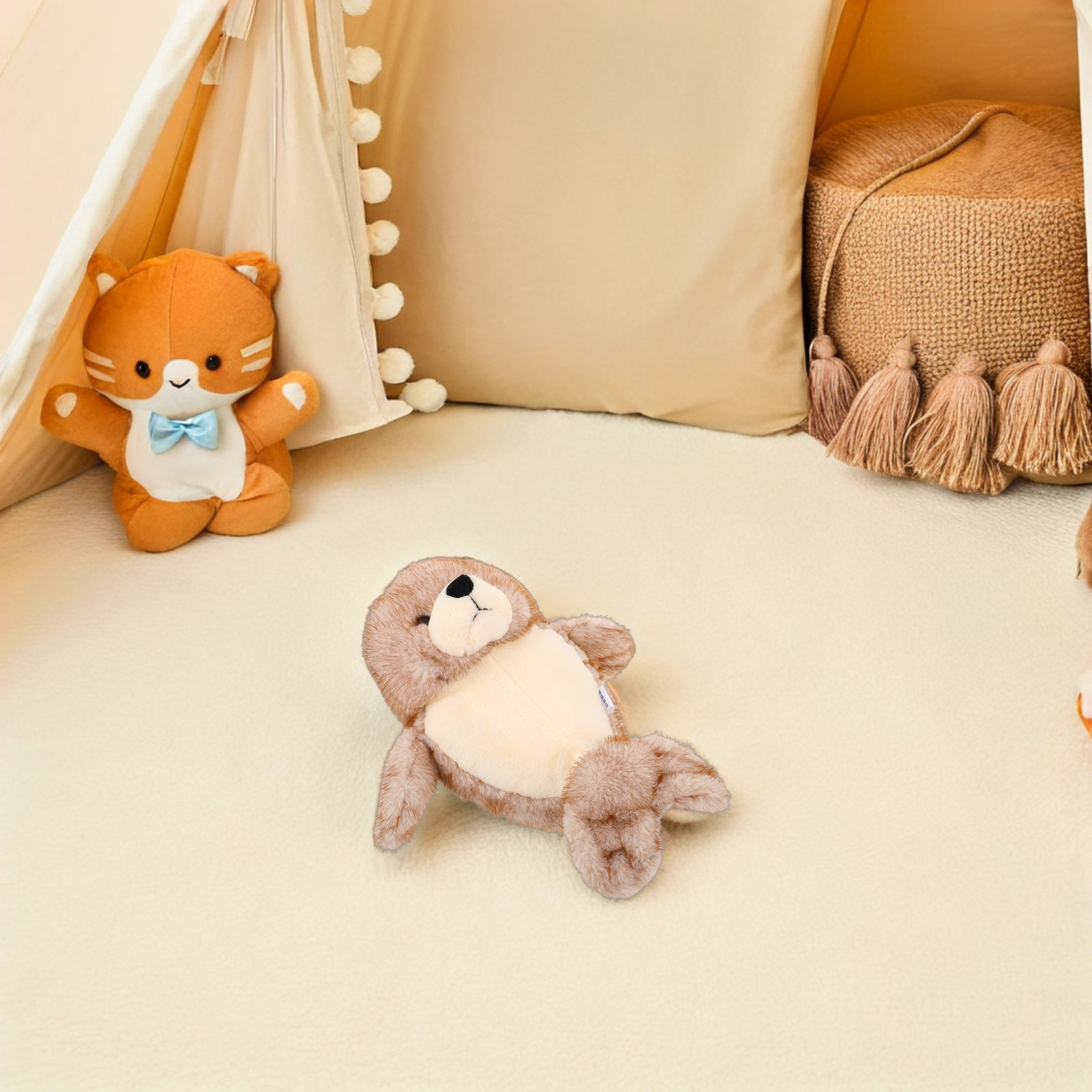 وسادة على شكل حيوان فقير قطيفة - مراجعة Baby Nursery Decor Girl وسعره